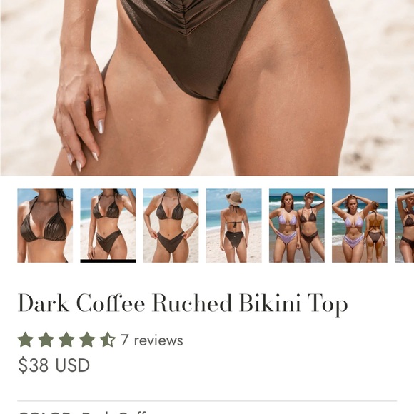 Elegant Brown Bikini Set - Picture 4 of 4